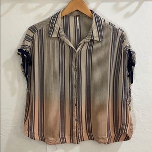 Free People Ombré Striped Top